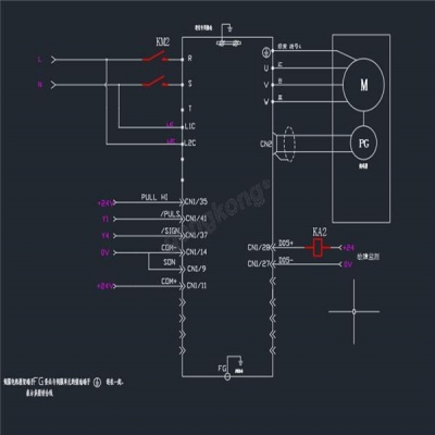 臺(tái)達(dá)b2伺服，接上plc脈沖信號(hào)線，伺服使能就鎖不住，用手可以輕微轉(zhuǎn)動(dòng)，把這個(gè)根線拆下來(lái)就沒(méi)事了，什么原因啊，外部使能和上電使能都不行。plc沒(méi)有發(fā)送脈沖。9接plc輸出，11，35接24+，14接24-，37接方向，41接脈沖。就接了這幾根線